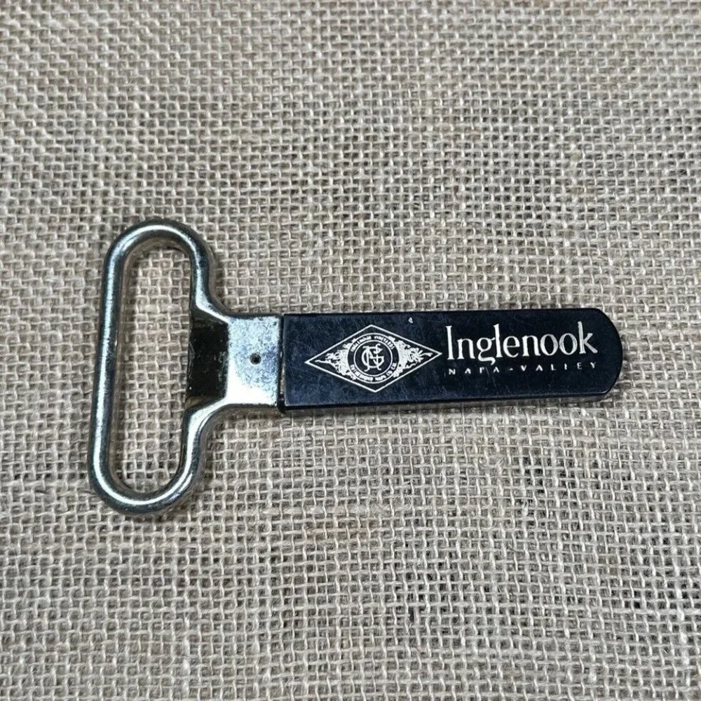 Inglenook Napa Valley CA Wine Opener 2 Prong Cork Puller + Advertising‎ Case